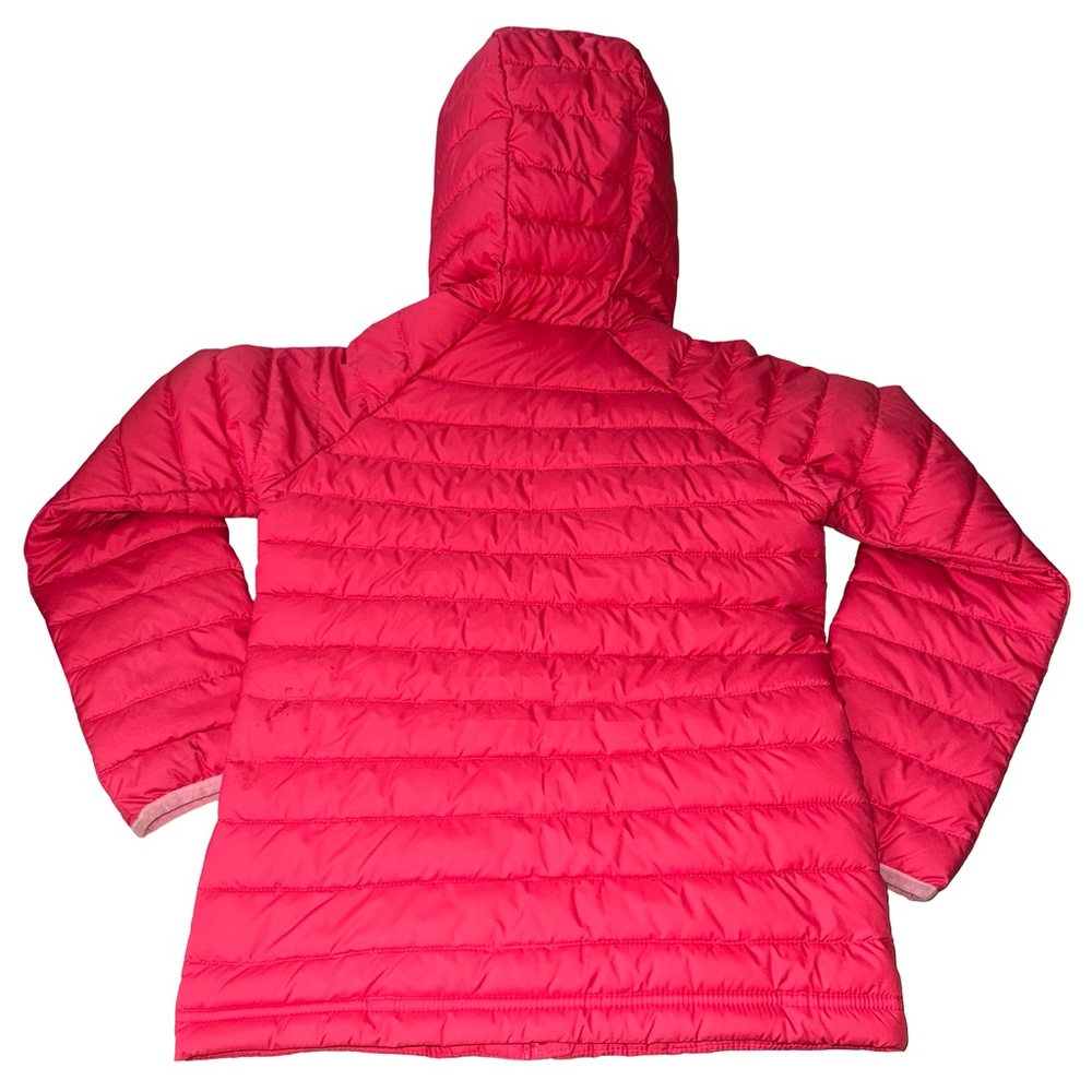 Columbia Omni-Heat Hooded Puffer Jacket Lightweight Packable girls small 7/8 - Picture 2 of 4